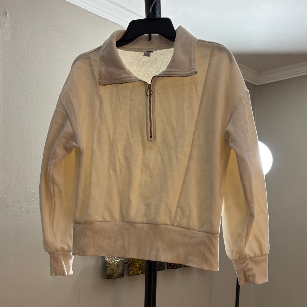 a new day Cream Half-Zip Women's Sweater